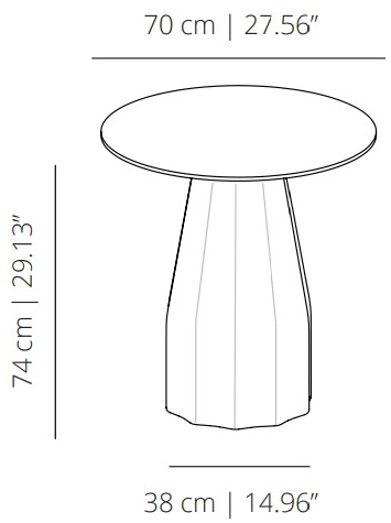 Viccarbe Круглый стол Burin sun-id-1487631 - Вид №3