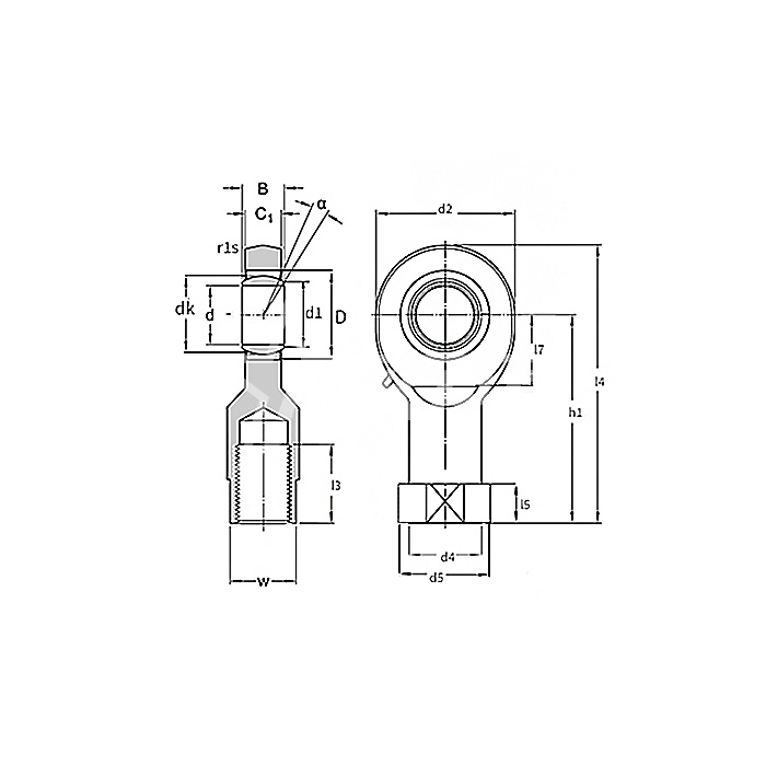 IS2745 Шарнирный наконечник SI12C ISKRA  - Вид №1