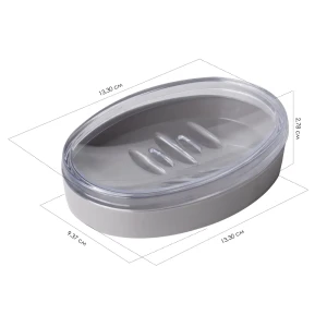 Мыльница BEROSSI Joli — элегантный аксессуар для ванной в дымчато-сером цвете 89377121