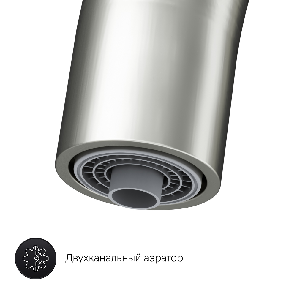 F8007711 смеситель для кухни с каналом для питьевой воды сатин шт. AM.PM Like - Вид №6