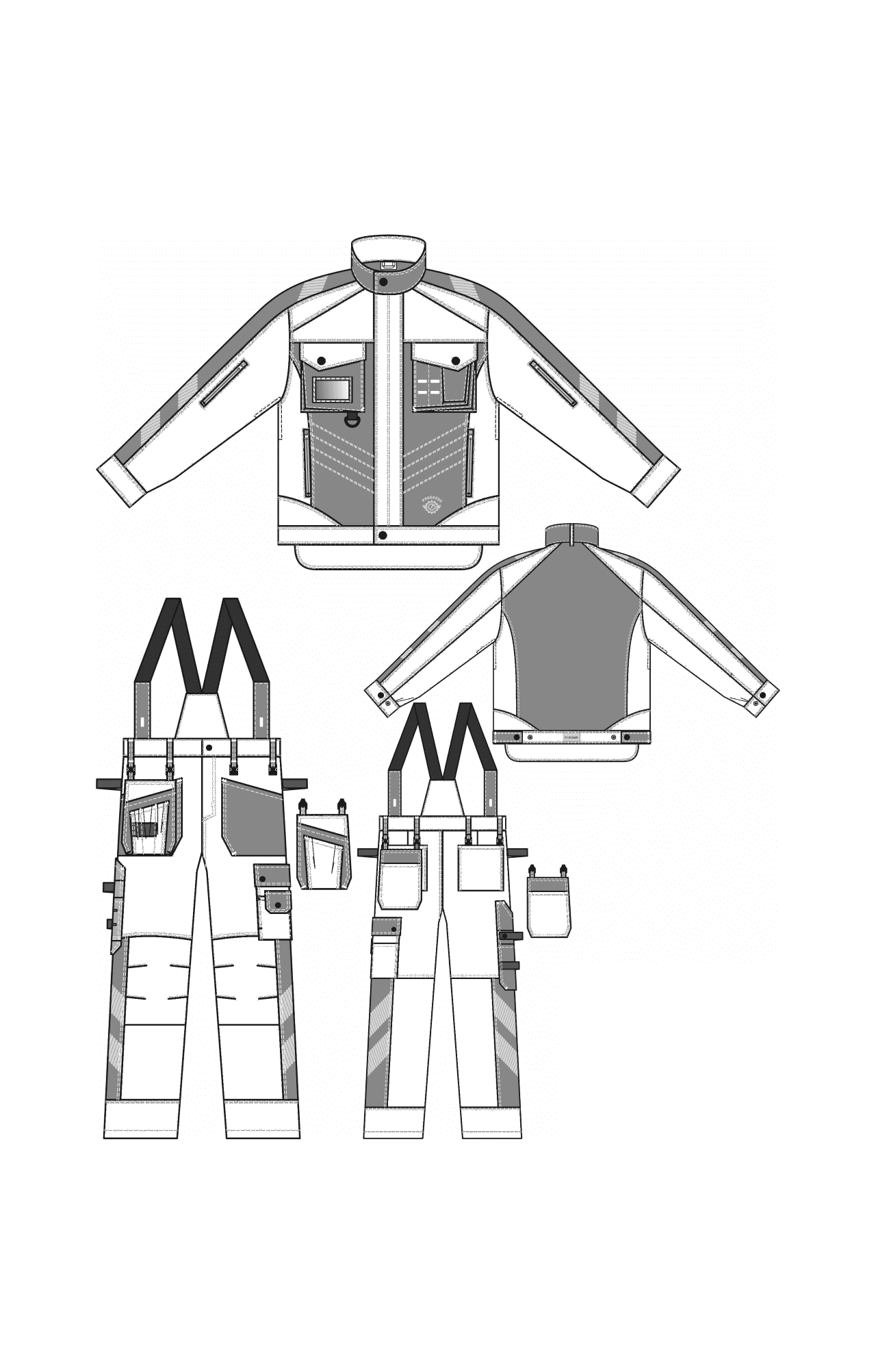 68810 Костюм "Прогресс" темно-синий с васильком  Летняя спецодежда  размер 56-58/170-176  - Вид №6