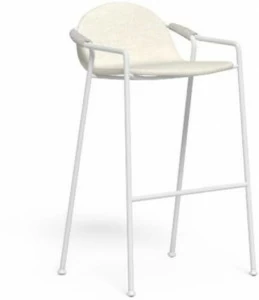 Talenti Высокий садовый табурет из алюминия и ткани Coral Corsga