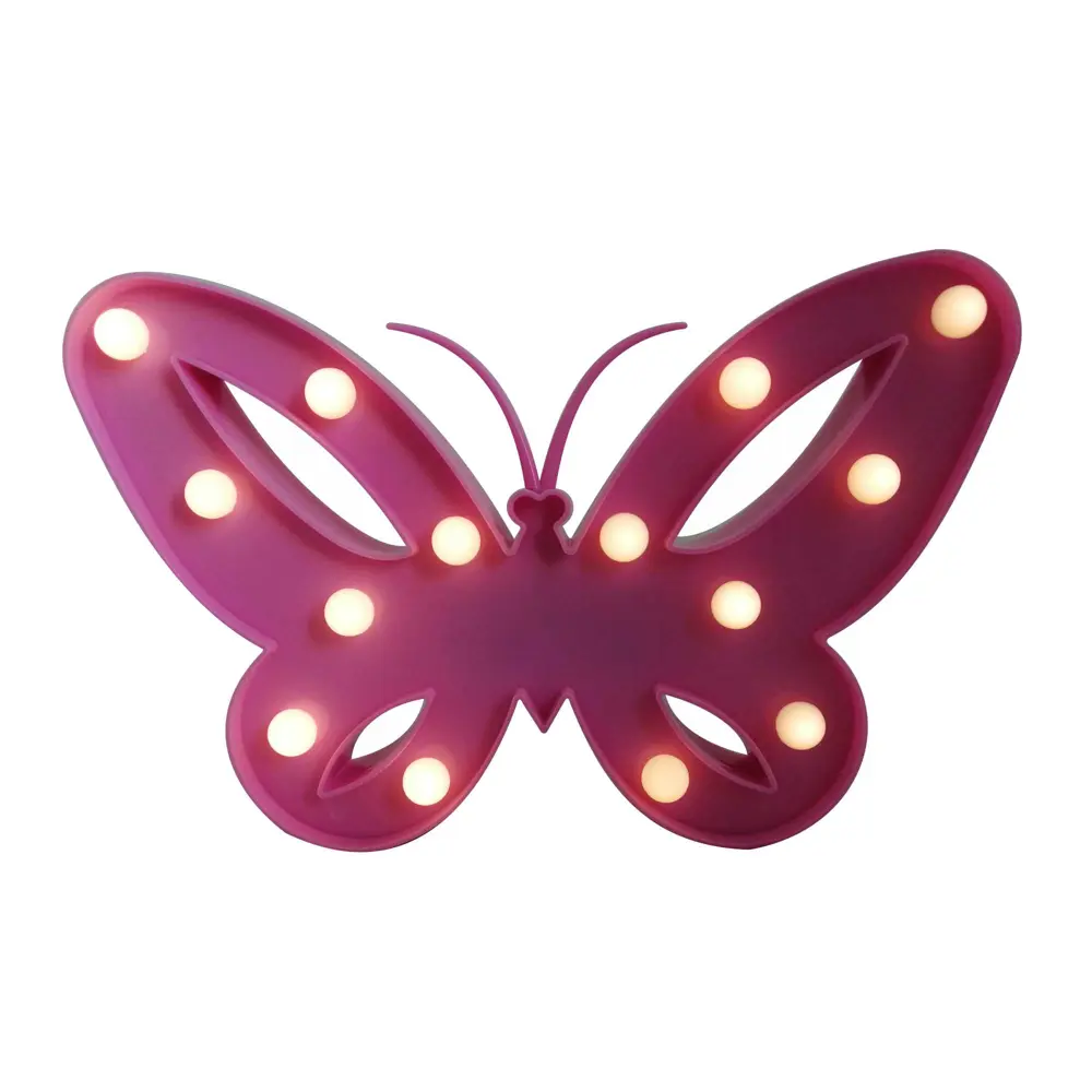 Ночник светодиодный детский «Бабочка» на батарейках, с выключателем APEYRON STLM-2121915