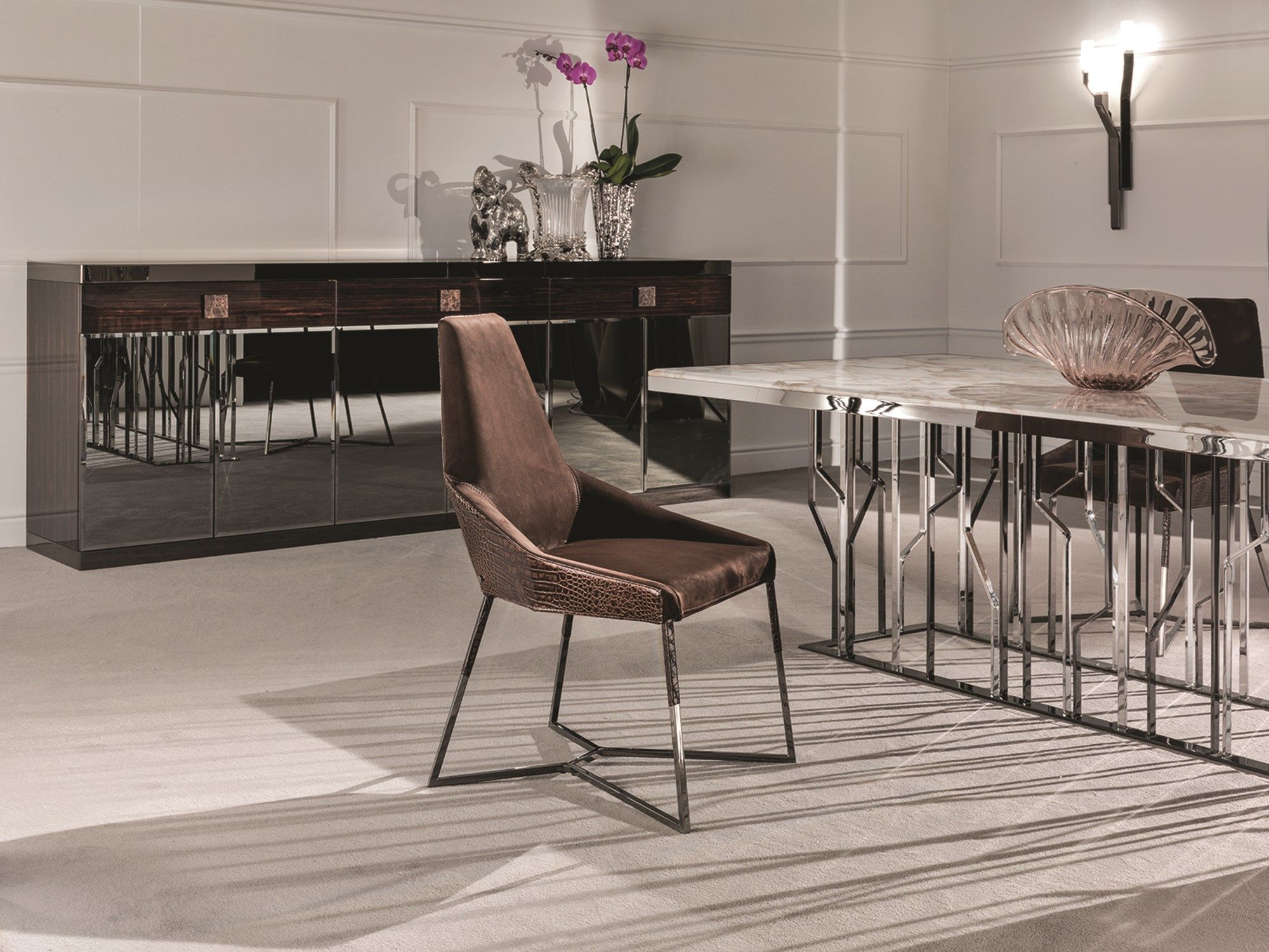 Кожаный мягкий стул Longhi Loveluxe ARCH-00136559 - Вид №4