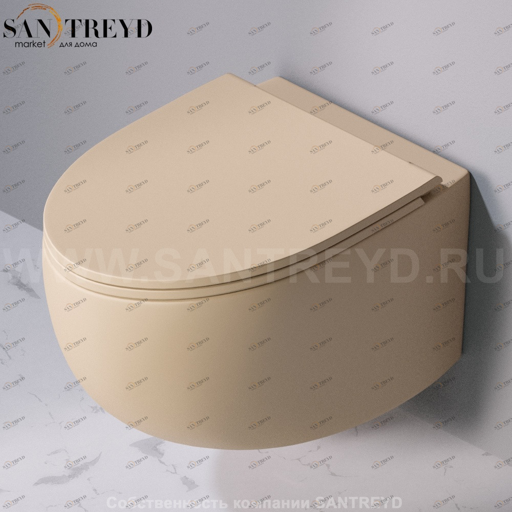 S555T0R0V6.131 Подвесной унитаз настенный Бежевый A. e T. Italia Dot Италия AeT ITALIA DOT 2.0