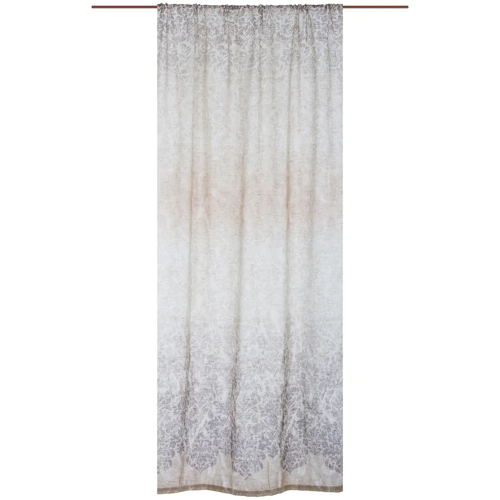 Штора на ленте «Вензель-1» 160х260 см цвет бежево-коричневый GARDEN STLM-2113730