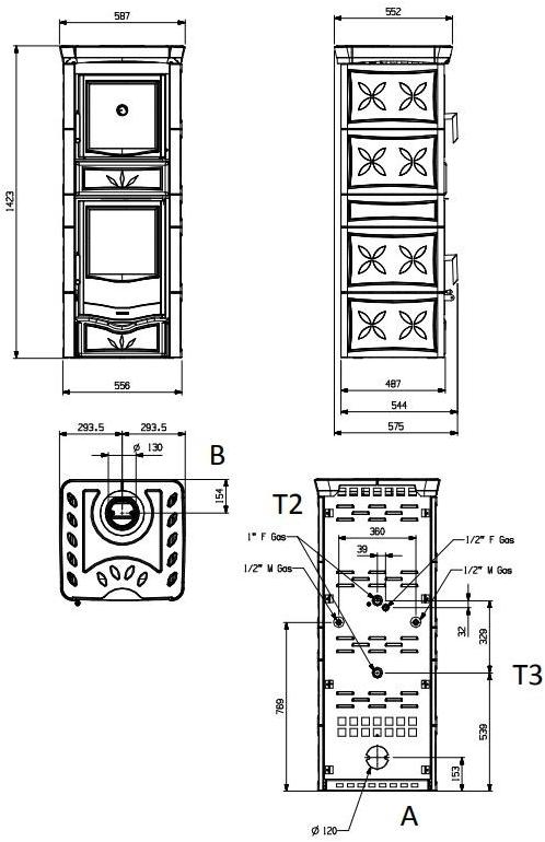 LA NORDICA EXTRAFLAME Дровяная печь с духовкой для приготовления пищи sun-id-1406017 - Вид №2