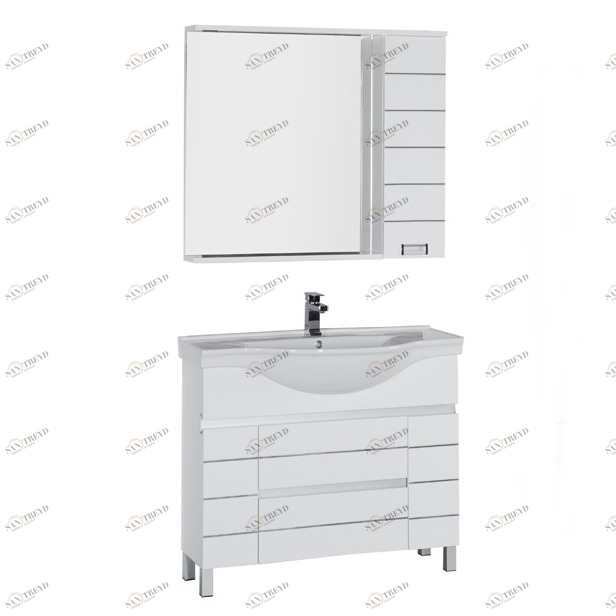 Комплект мебели Aquanet Доминика 100 белый 00172409