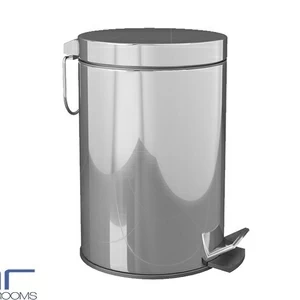 ВЕДРО ДЛЯ МУСОРА ИЗ ХРОМИРОВАННОЙ СТАЛИ