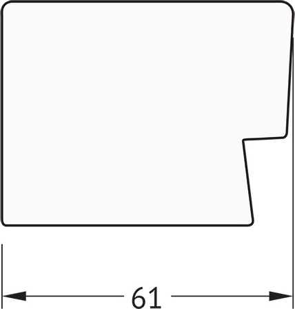 BY 1189 Зеркало с фацетом в багетной раме - алюминий 61 mm EVOFORM Exclusive - Вид №3