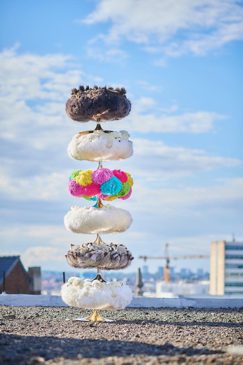 APCOLLECTION Пуф обитый полиэстером sun-id-1364464 - Вид №6