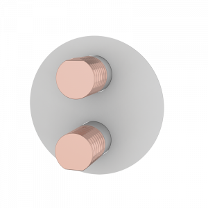 75110716 PREMIUM Белый Встроенный термостатический с запорным Белая роза GRB MIXERS