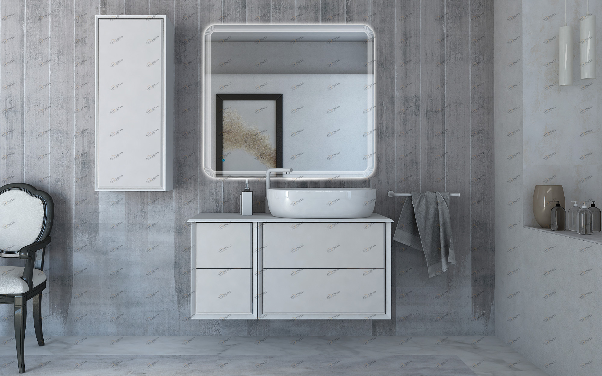 Мебель для ванной CEZARES BELLAGIO 105 Bianco Opaco