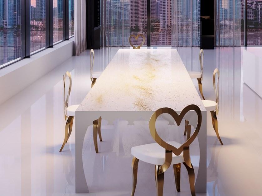 Unica by Tecnotelai Прямоугольный обеденный стол из закаленного стекла Le mille e una notte sun-id-1416882 - Вид №1