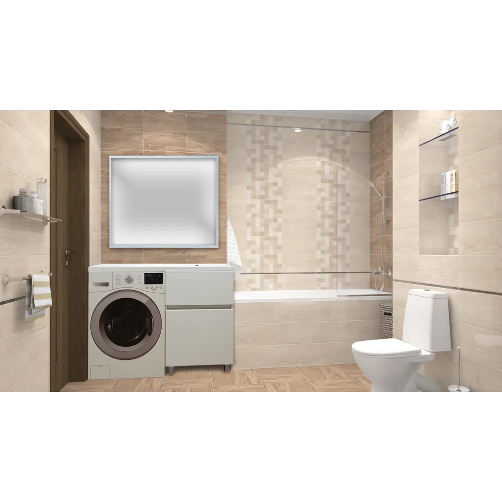 Раковина Mira из литьевого мрамора 120 см Santreyd STLM-2118665 - Вид №4