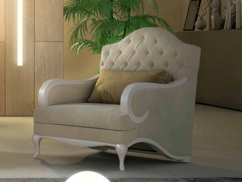 Тканевое кресло с подлокотниками CASA +39 Smeraldo ARCH-00070623 - Вид №1