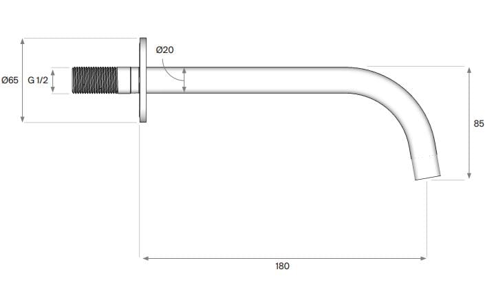 Термостатический смеситель для ванны с 5 отверстиями и ручным душем COCOON Piet Boon ARCH-00122577 - Вид №8