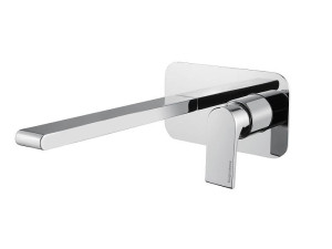 Настенный однорычажный смеситель для раковины с пластиной