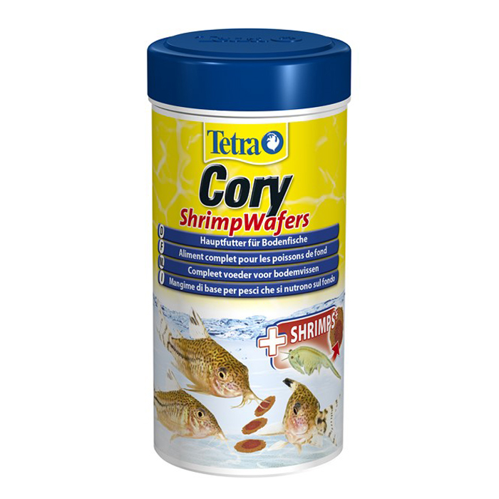 ПР0037401 Корм для рыб Cory Shrimp Wafers пластинки с добавлением креветок для сомиков-коридорасов 100мл TETRA 