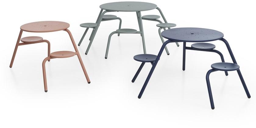 Extremis Круглый стол для пикника со встроенными стульями sun-id-1478990 - Вид №5