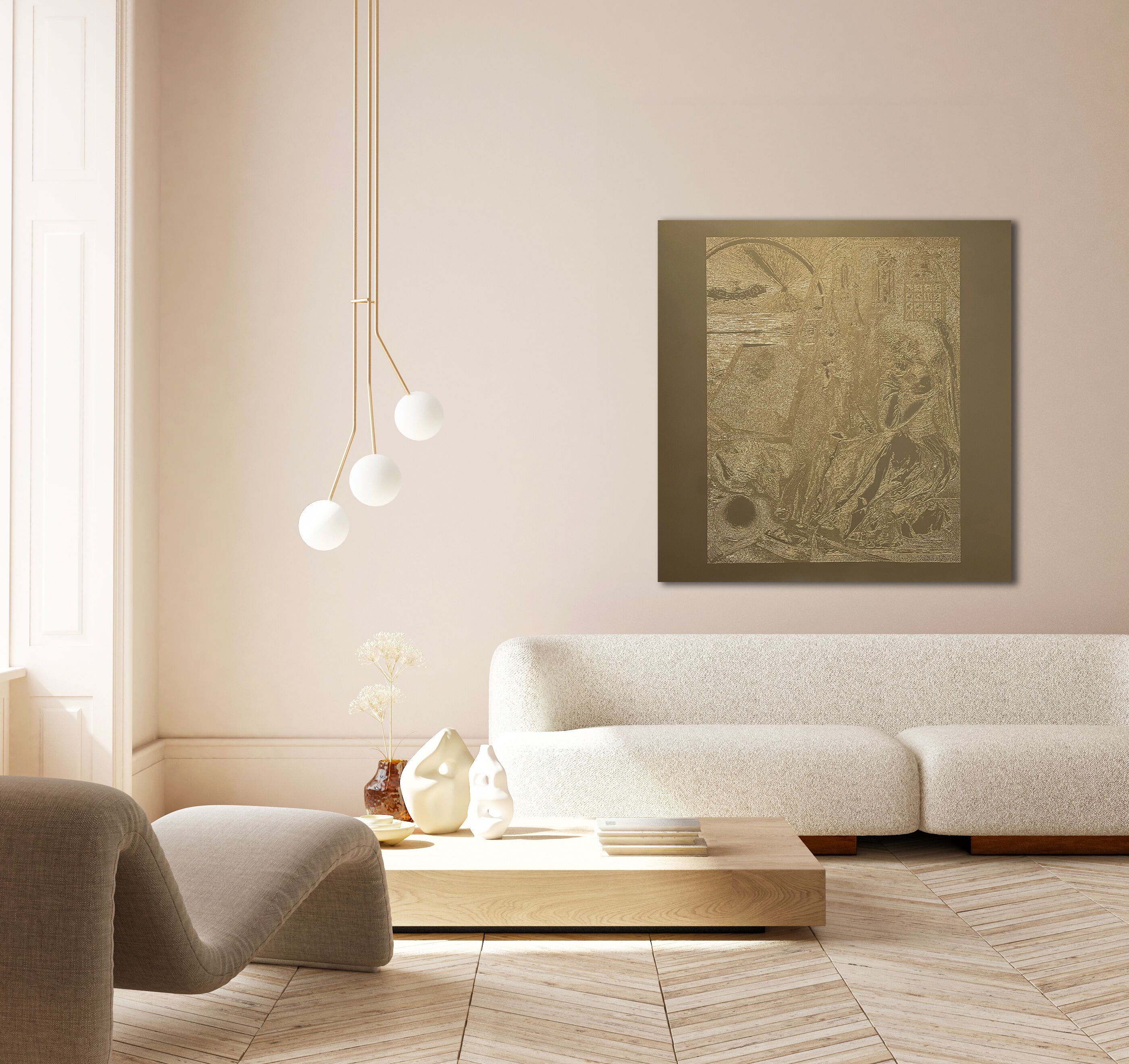 Алюминиевая гравюра на дереве Officinarkitettura® Дюрер ARCH-00118448