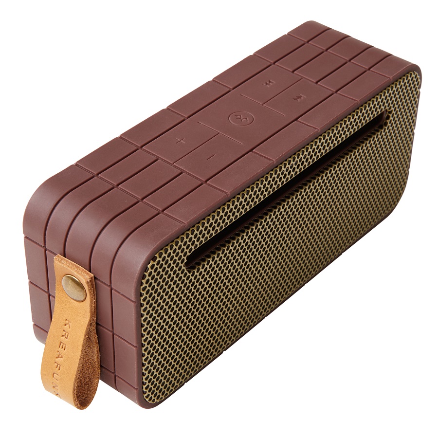 Колонка беспроводная с ремешком aMOVE бордовая KREAFUNK KFNG67 - Вид №9