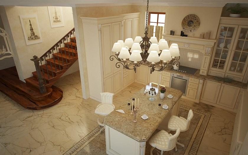 Martini Interiors Кухня из лакированной древесины с островом на заказ sun-id-1425332 - Вид №4