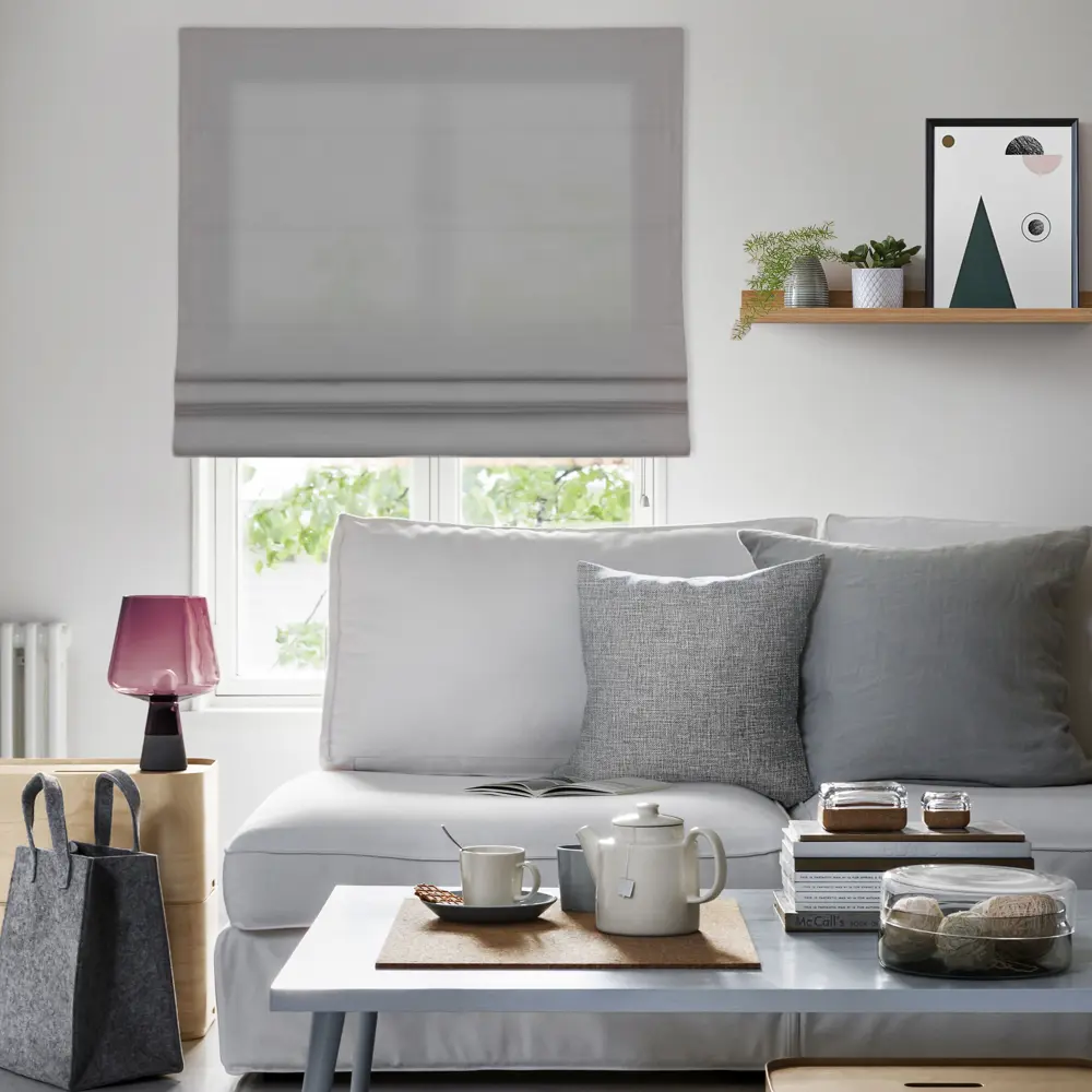 Римская штора Эскар Helena 180x190 см серая STLM-2034692 - Вид №4