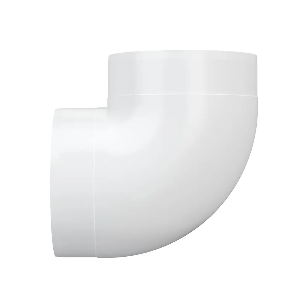 Колено круглое Fonet D125 мм 90 градусов пластик STLM-2005133 - Вид №2