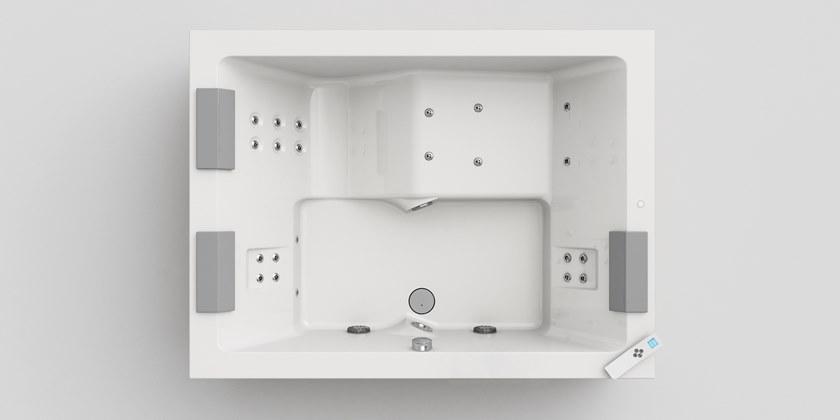 Jacuzzi® Отдельностоящая прямоугольная гидромассажная ванна Sharp sun-id-1458541 - Вид №4