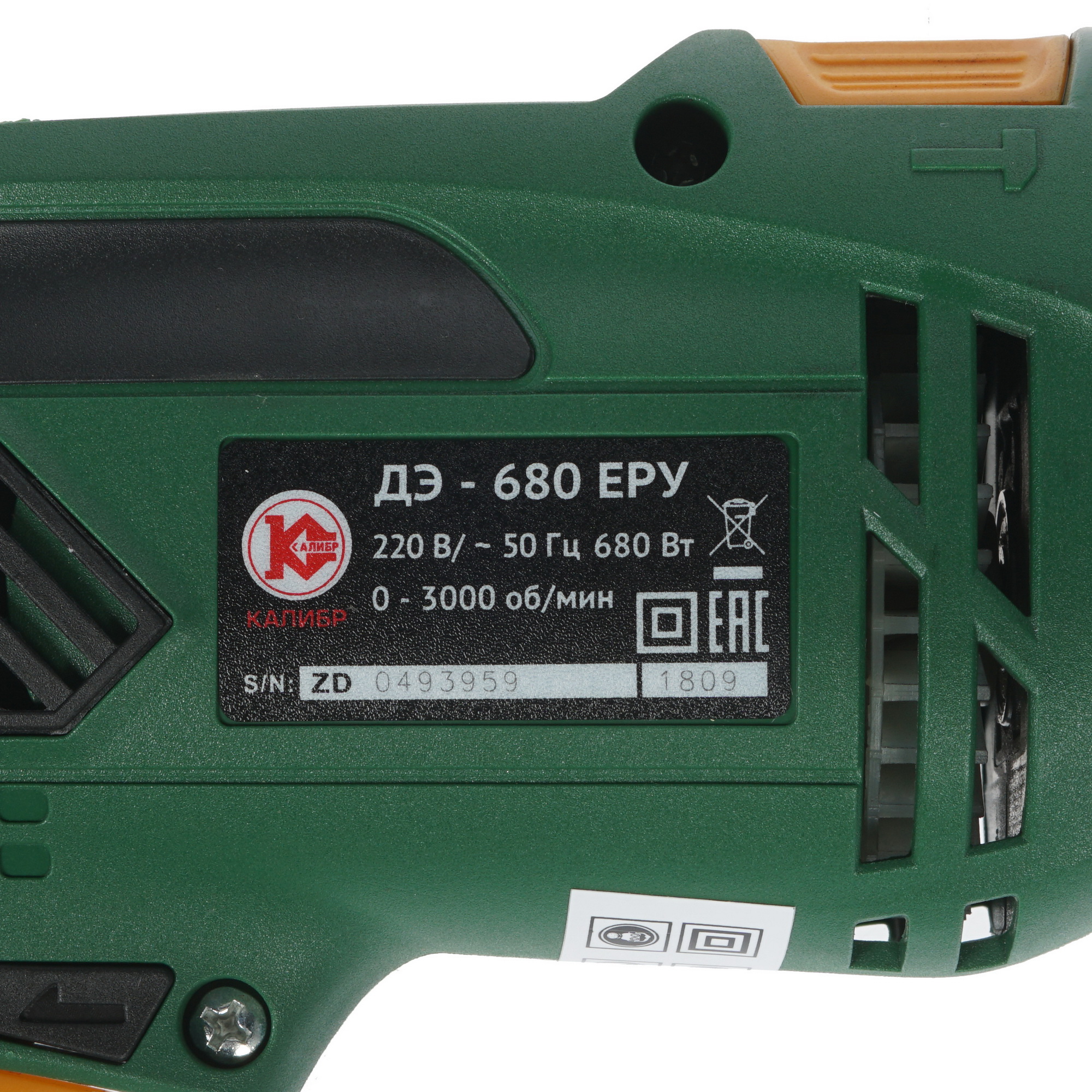 Дрель  Калибр ДЭ-680ЕРУ 1240731 STDN-0121607 - Вид №2