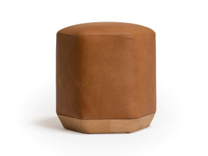 Кожаный пуфик для контракта