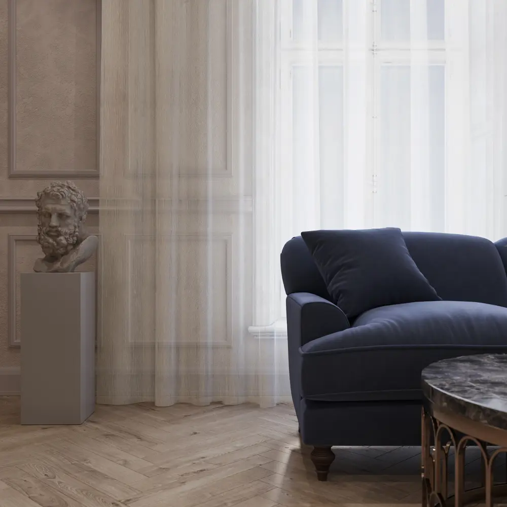 Тюль на ленте Feri 300x280 см цвет золото MIAMOZA STLM-2146837