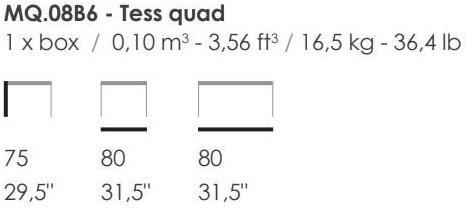Fenabel Квадратный деревянный обеденный стол Tess Mq.08b6 - Вид №2