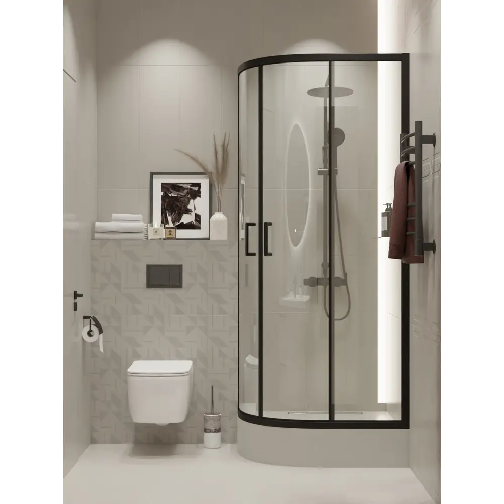 Плитка настенная Керамин Сонет 7Д 75x25 см 1.69 м² цвет серый STLM-2008219 - Вид №8