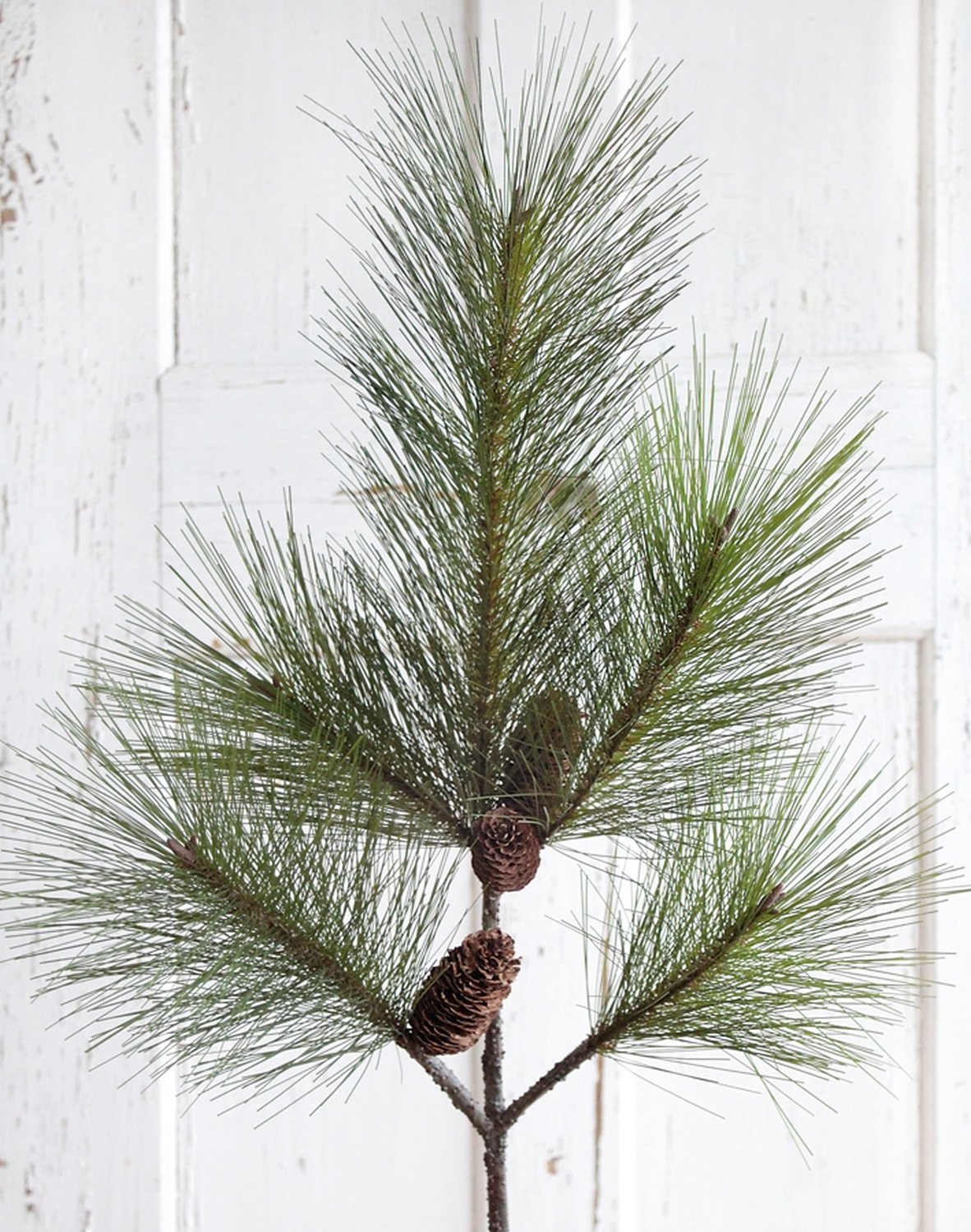 5400 883 a3 Искусственная ветка сосны с шишками, 107 см, зеленая H-andreas 