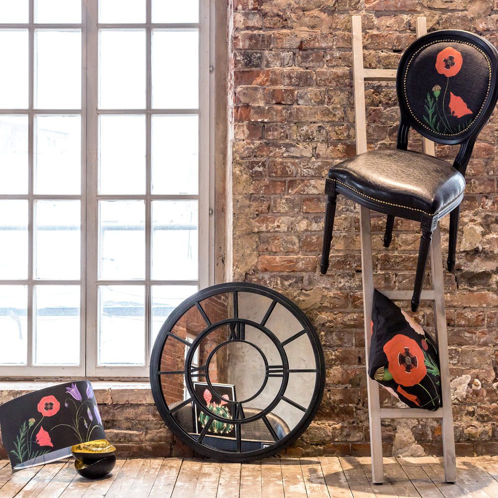 2719213 Подушка «Ночной сад / Нуар», версия 1 Object Desire  - Вид №1