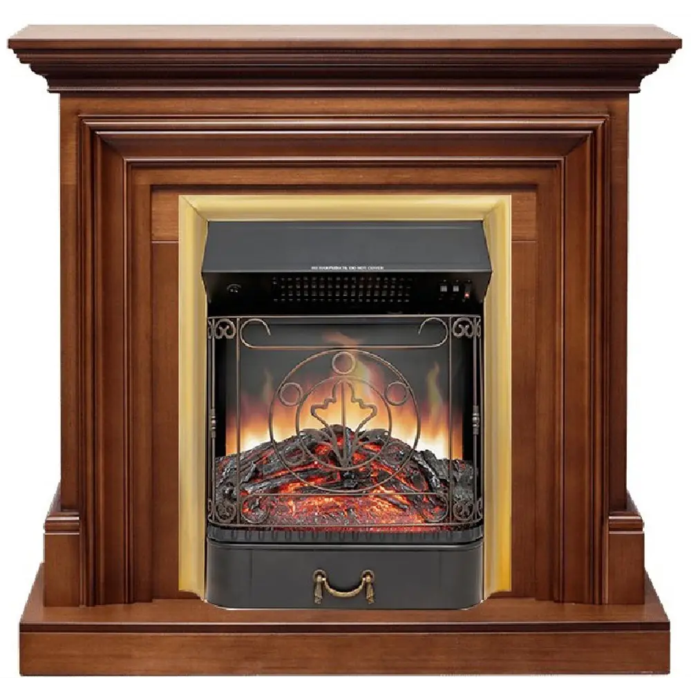 Каминокомплект Royal Flame Bradford STD Majestic FX Brass 1.5 кВт цвет орех STLM-2097019