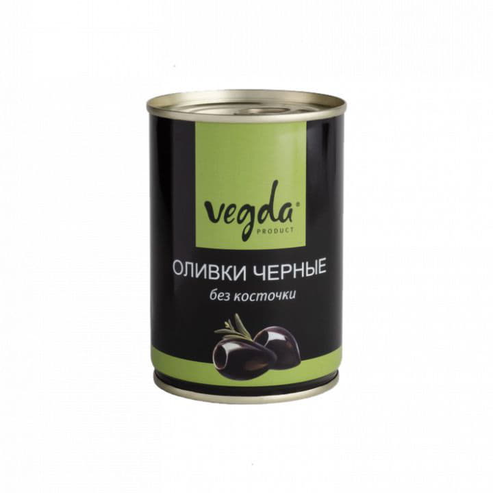Оливки чёрные без косточки VEGDA Santreyd 10029