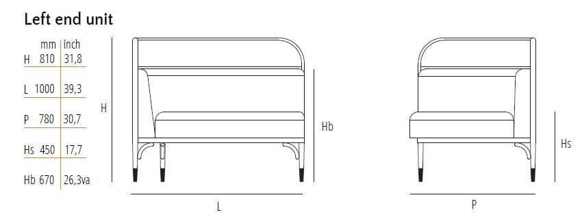 Модульный диван Wiener GTV Design ARCH-00117455 - Вид №11