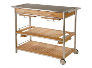 Code: 2MES Сервировочный столик с ртутью Teak  Mercury Dining