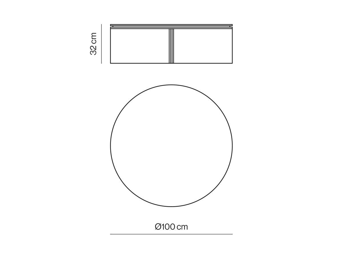 Круглый журнальный столик Kendo Mobiliario слот ARCH-00029696 - Вид №9