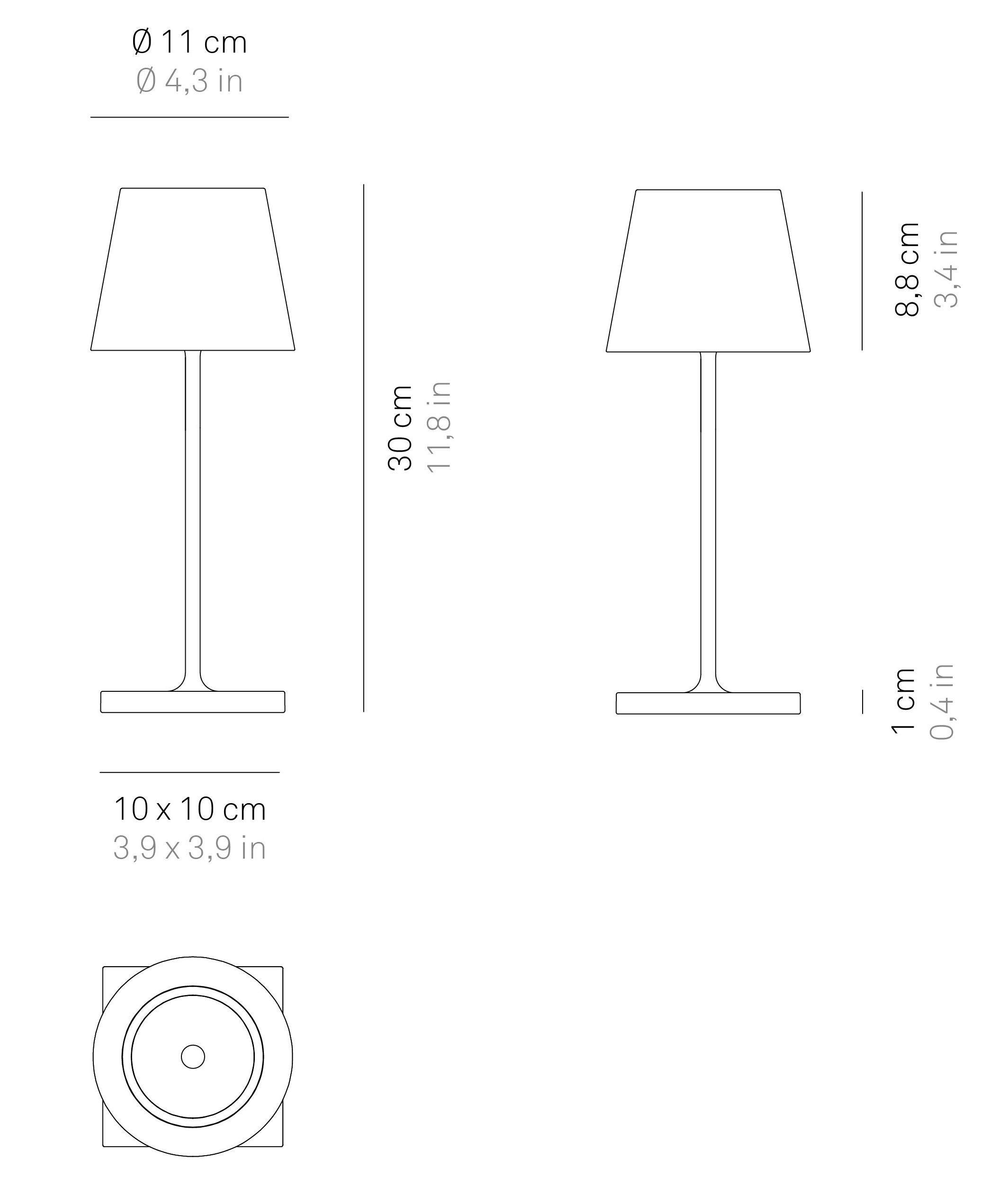 Аккумуляторная настольная лампа Zafferano Poldina ARCH-00069928 - Вид №10