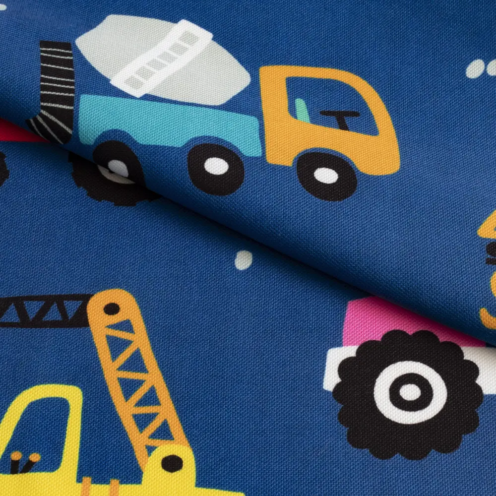 Штора на ленте Машинки 160x260 см цвет синий GARDEN STLM-2080203 - Вид №3