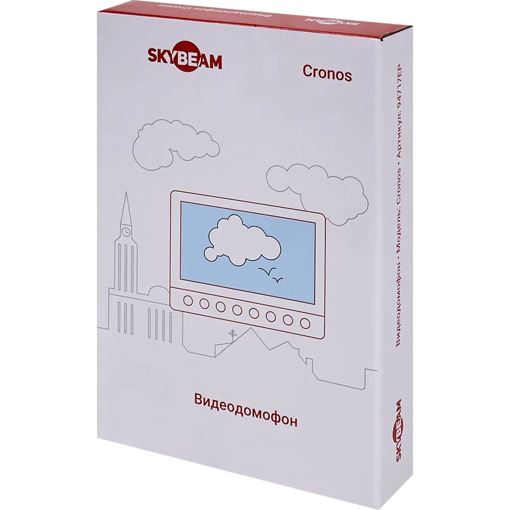 Видеодомофон Skybeam Cronos экран 7" цвет белый STLM-2037299 - Вид №3