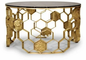 BRABBU Круглый журнальный столик из латуни