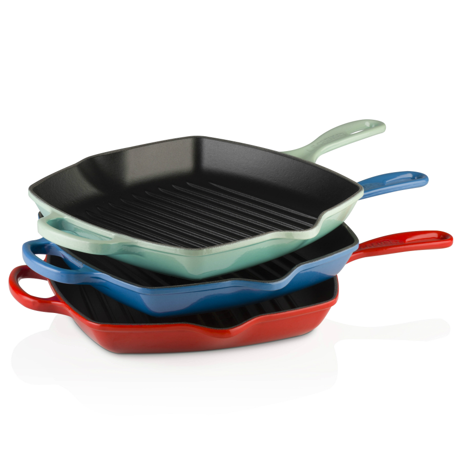 Сковорода-гриль чугунная Le Creuset, 26 см, вишневая 20183260600422 - Вид №5