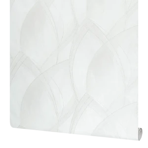 Флизелиновые обои Victoria Stenova Seoul бежевые с рельефным абстрактным рисунком 89416919