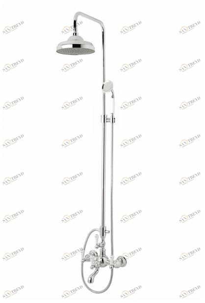 Bronces Mestre Настенная душевая стойка с ручным душем Retro 035016.mc0.50