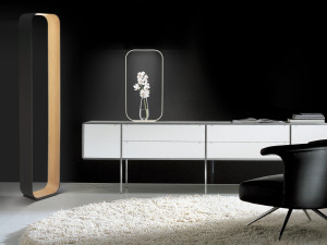 Алюминиевый и деревянный светодиодный торшер